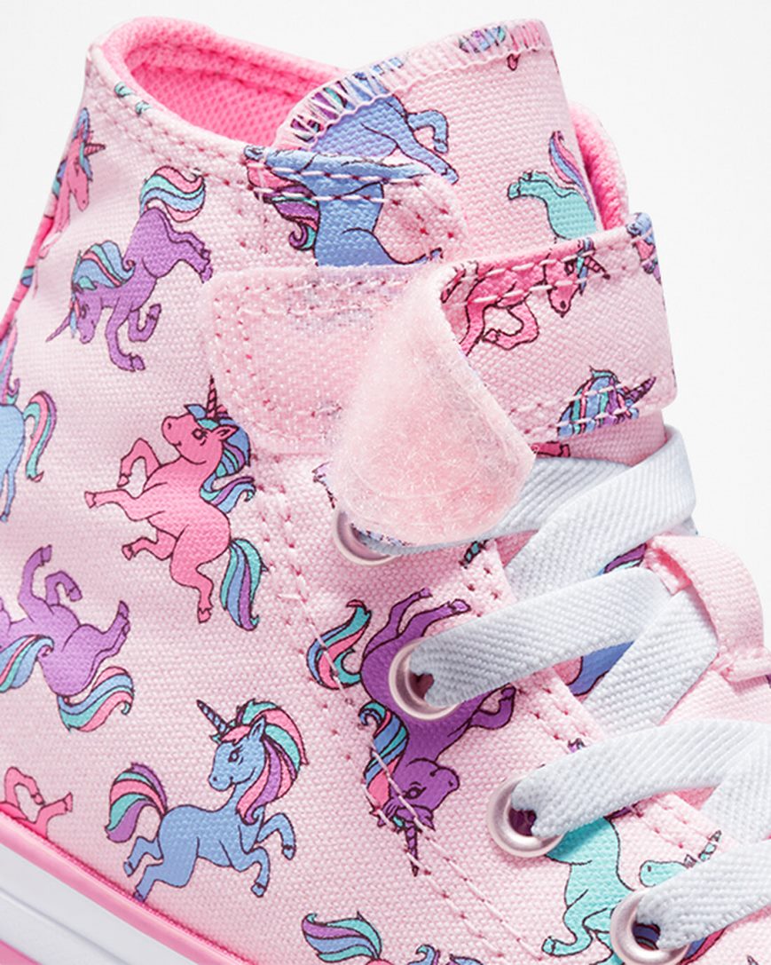 Boys' Converse Chuck Taylor All Star Easy-On Unicorns High Top Shoes Pink / Blue | AU E50C6T